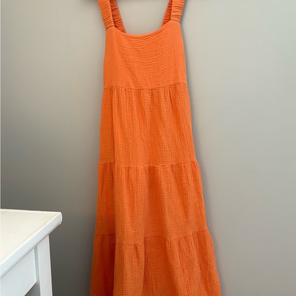 Boutique Orange Maxi Dress